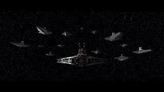 Minecraft Builds  Star Wars Republic Attack Cruiser cinematic [upl. by Yenaiv860]