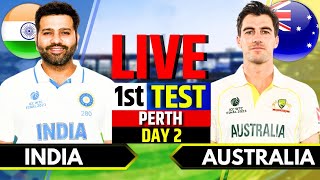 India vs Australia 1st Test Day 2  IND vs AUS Live Match  Live Cricket Match Today 3rd Session [upl. by Eamon]