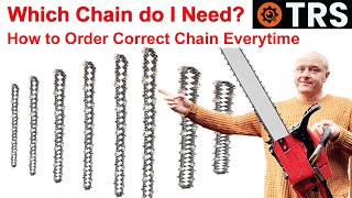 How to Buy Correct Chainsaw Chain Replacement ChainBar Numbers Explained Chain Sizes [upl. by Enitnemelc]