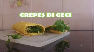 Ricetta delle Crepes di farina di ceci o Quinoa senza latte ceci Gruppo 0 Quinoa tutti i gruppi [upl. by Yazbak]