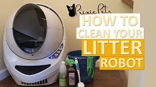 How to Clean Litter Robot Open Air [upl. by Hadihahs]