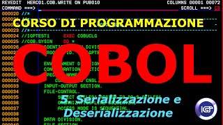 Corso di COBOL  Serializzazione e Deserializzazione [upl. by Dranek]