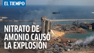 Explosiones en Beirut se debieron al nitrato de amonio afirma gobierno libanés [upl. by Kemppe876]