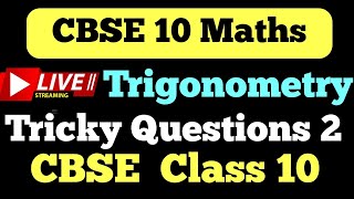 Trigonometry  Tricky Questions Part 2 Important Questions  CBSE Class 10 StudyPointPro [upl. by Ahsilat]