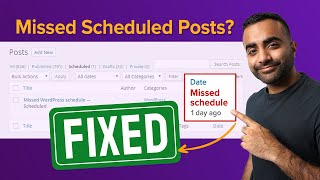 How to Fix Missed Scheduled Post Error on WordPress [upl. by Isleen]