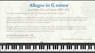 Gigue in G minor HWV 432 [upl. by Anomahs]