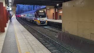 First Bairnsdale bound Vline Vlocity arriving at Flinders Street [upl. by Dew184]