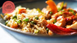 Kızarmış Pilav FRIED RICE amp Tatlı Ekşi Soslu Tavuk Tarifi 🍚🥢  Pratik amp Lezzetli Menü [upl. by Sparks]