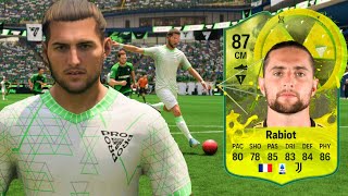 87 Radioactive Evolution Rabiot Is UNREAL EA FC 24 Player Review [upl. by Eiznikam]