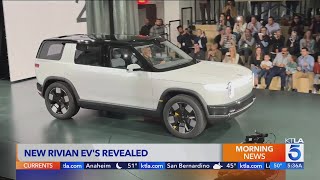 Rivian unveils R2 a smaller electric SUV for 45000 [upl. by Ferren17]