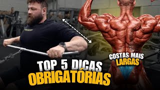 5 DICAS QUE VÃO MUDAR SUA DORSAL E SEU TREINO DE COSTAS [upl. by Natie]