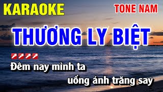 Karaoke Thương Ly Biệt Tone Nam Nhạc Sống  Nguyễn Linh [upl. by Christoforo]