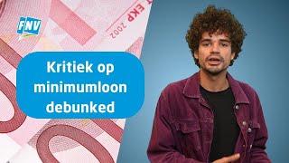 Kritiek op minimumloon debunked [upl. by Hoeg]