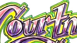 How to Draw Graffiti Letters  Write Courtney in Cool Letters  MAT [upl. by Venator]