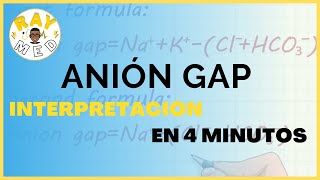 ¿Qué es el ANIÓN GAP  Causas de Acidemias Metabólicas [upl. by Magocsi584]