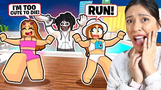 ME amp MY SISTER GOT TRAPPED IN THE SCARIEST HOTEL in ROBLOX Roblox [upl. by Anih]