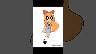 ppg speedpaint ignore the last text powerpuffgirls ppg speedpaint drawing fyp art yippee [upl. by Refinej978]