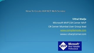 How To Create ASPNET Web Service [upl. by Cornia]