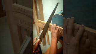 Hand saw cutting wood sound  Hand Saw Blade handsaw shorts akashsharma28 woodworking yt [upl. by Aicil]