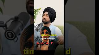 The story of GOAT  Diljit Dosanjh podcast podcast shorts RajShamani [upl. by Llain]