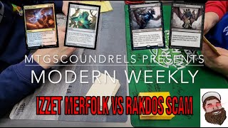 Modern Weekly Izzzet Merfolk Vs Rakdos Scam  Magic The Gathering [upl. by Liliane]