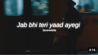 ISHOJ  Jab Bhi Teri Yaad  Official Music Video  Jab bhi teri yaad aayegi new song full video 🥺 [upl. by Lenore776]