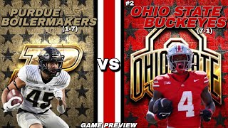 Purdue Boilermakers vs 2 Ohio State Buckeyes Week 11 Preview [upl. by Biddle]