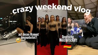 crazy weekend vlog 🧚🏼😯 lange auf diesen Moment hingearbeitet Deutsche Meisterschaft Mottoparty 🖤 [upl. by Tratner]