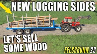 NEW LOGGING SIDES  Lets Play Farming Simulator 19  Episode 23 [upl. by Hali277]