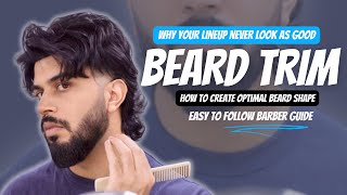 Beard Shape and lineup to suit any face  Beard trim Tutorial 2024 [upl. by Nelo]