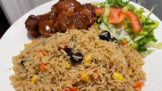 How to make Fried Rice with Basmati Rice the Guyanese wayThru Alicia eyesGuyanese YouTuber [upl. by Ramsay]