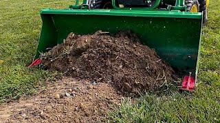 Excess Soil Removal HACK  No DIGGING Into Sod Overseeding Trenches [upl. by Pentheas]