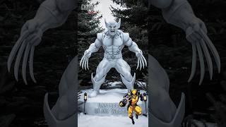 Superheroes but Snow Sculpture 😱🔥MarvelAll Characters marvel avengers shortsfeed [upl. by Moraj397]