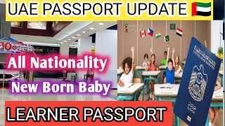 New Born Baby Passport  Rules For New Born In UAE  Update Passport [upl. by Eeraj739]