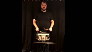 Tompkins Tuesday I  Snare Solo 1 from Joseph Tompkins quotNine FrenchAmerican Rudimental Solosquot [upl. by Oilenroc189]