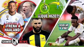 ¡¿MBAPPÉ FRENA LLEGADA de HAALAND A MADRID😱¡RIDÍCULO lo de BENZEMA😨BELLINGHAM REGRESA x VINI [upl. by Fanny]