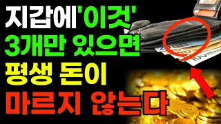 지갑의 이것 당장 빼세요 돈줄 막히고 재물이 샙니다 부자가 되고 싶다면 이것을 넣으세요 ㅣ 돈복 부르는지갑풍수 [upl. by Inot]