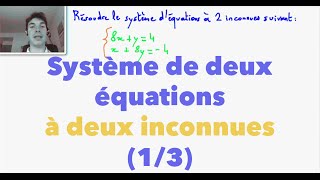 2nde Système de deux équations à deux inconnues 13 [upl. by Aymahs]