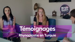 CHIRURGIE ESTHÉTIQUE  🙋🏻‍♀️Témoignage de 2 amies pour des Rhinoplasties en Turquie  BODYEXPERT [upl. by Oza]