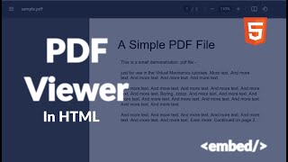 How to Embed PDF in HTML  Easy PDF Embedding Tutorial [upl. by Peterus]