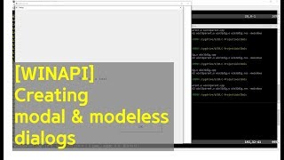 WinAPI Windows Programming using CC  Creating modal amp modeless dialogs [upl. by Analahs]