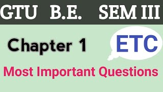 ETC  BESem3  Chapter1  Dynamics of Communication  Most Important Questions [upl. by Aratehs]