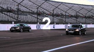 Drag Race Audi TT vs Audi A3 [upl. by Lenette]