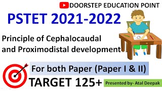 Direction of Development for PSTET Principle of Cephalocaudal and Proximodistal development [upl. by Dnamra]