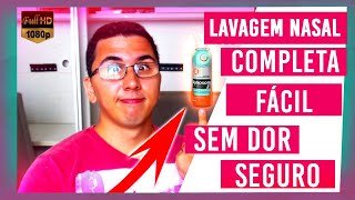 Como fazer Lavagem nasal com RINOSOROPara SINUSITE e RINITE [upl. by Sunny]