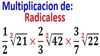 Multiplicación de radicales con fracciones del mismo indicebien explicado Ejemplo 2 [upl. by Emawk]