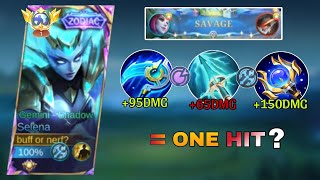 SELENA ONE HIT BULID IN 5 VS 1 MOMENT😬  YOU SHOULD TRY THIS BUILD [upl. by Ellary]