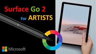 Surface Go 2 drawing test and questions answered about bugs and pressure sensitivity problems [upl. by Earehs87]