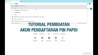 Tutorial cara Pembuatan AKUN Pendaftaran PIN PAPDI [upl. by Jonina525]