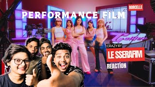 LE SSERAFIM 르세라핌 CRAZY OFFICIAL PERFORMANCE FILM Reaction [upl. by Ahsratal]